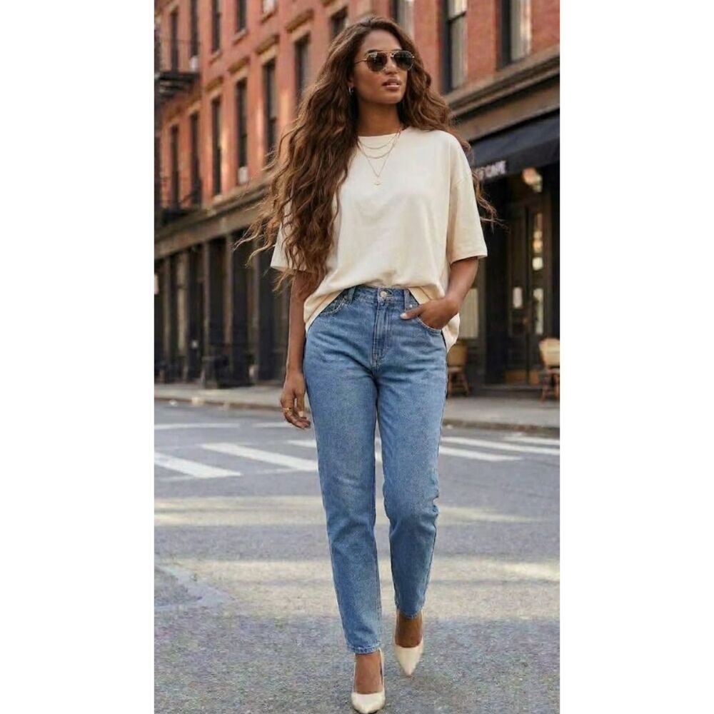 Wild Fable Super High Rise Tapered Jeans Women's Size 12